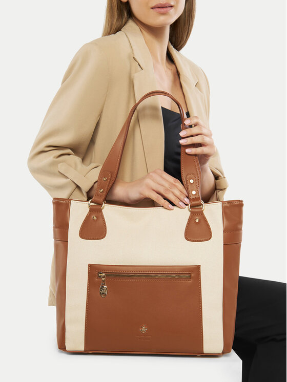 Beverly Hills Polo Club Kabelka Beverly Hills Polo Club BHPC-C-002-07 Hnědá