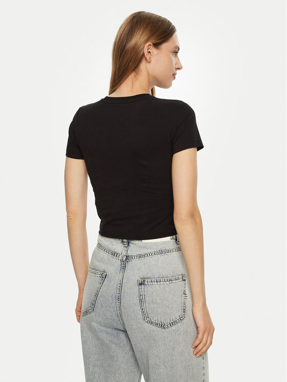 Guess Jeans Guess Jeans Футболка W5RI59 J1314 Чорний Regular Fit