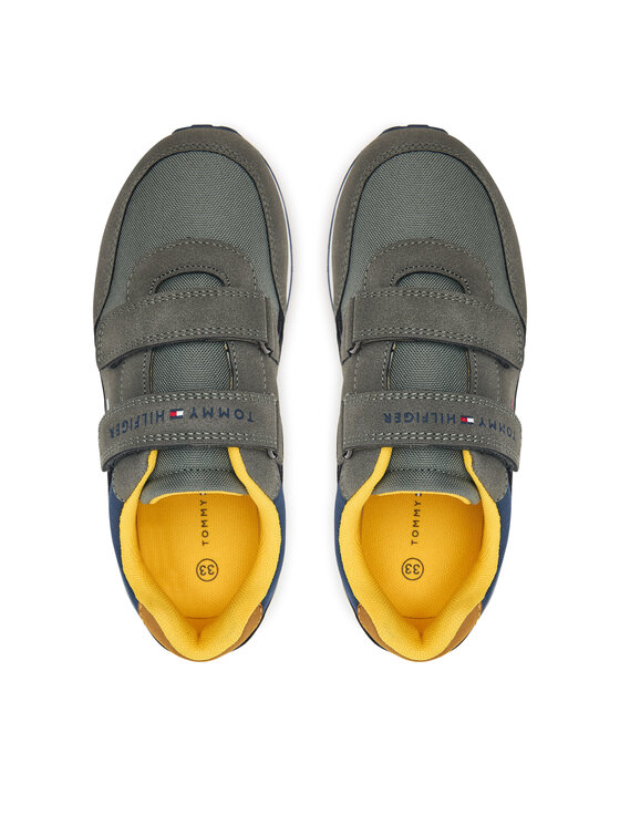 Tommy Hilfiger Αθλητικά Tommy Hilfiger Low Cut Velcro Sneaker T1X9-35253-1960 S Πράσινο