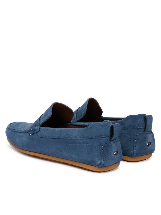 Tommy Hilfiger Mokasyny Tommy Hilfiger Core Hilfiegr Suede Driver FM0FM05789 Niebieski