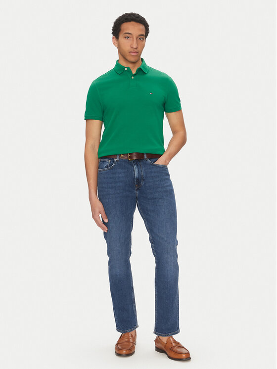 Tommy Hilfiger Tommy Hilfiger Polo marškinėliai 1985 MW0MW17770 Žalia Regular Fit