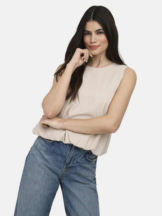 ONLY ONLY Top Aris 15364287 Beis Loose Fit
