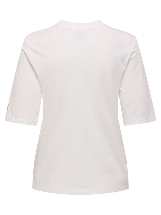 ONLY ONLY Футболка Phoebe 15351369 Білий Regular Fit