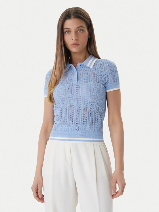 Guess Guess Поло W6GR25 Z0672 Голубий Regular Fit