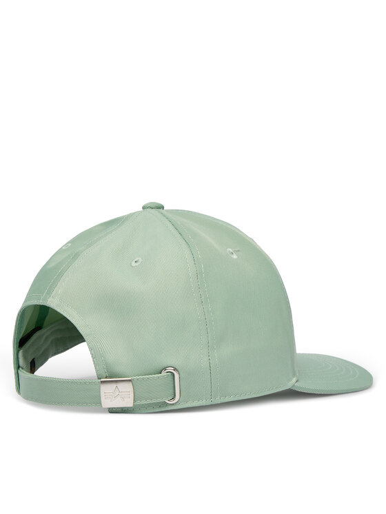 Alpha Industries Бейсболка Alpha Industries Metal Label 156905 Зелений