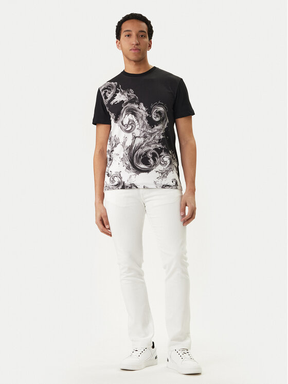 Versace Jeans Couture Versace Jeans Couture Camiseta 80GAH6SB JS541 Negro Slim Fit