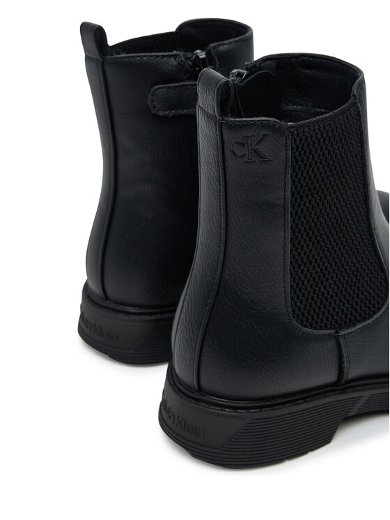 Calvin Klein Īsie zābaki Calvin Klein Chelsea Boot V3X5-83184-1355 S Melns