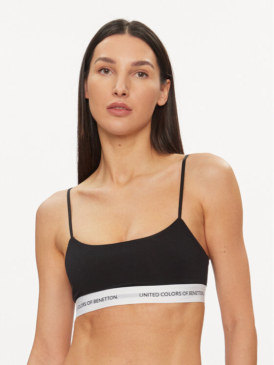 United Colors Of Benetton United Colors Of Benetton Sportinė liemenėlė 3OP81R00Q Juoda