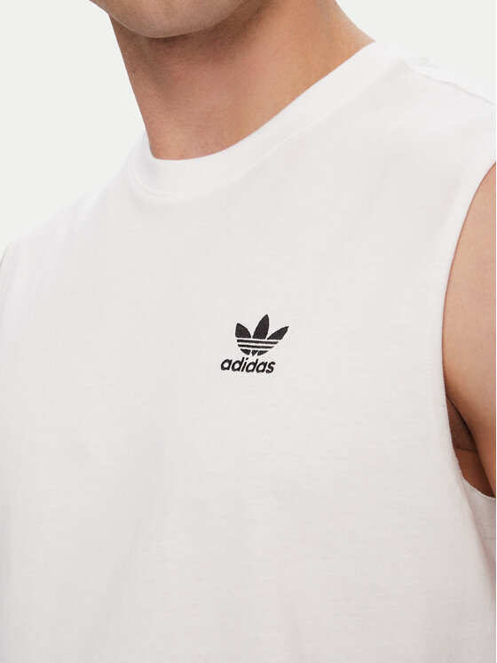 adidas adidas Camiseta sin mangas Trefoil Essentials KE3396 Blanco Regular Fit
