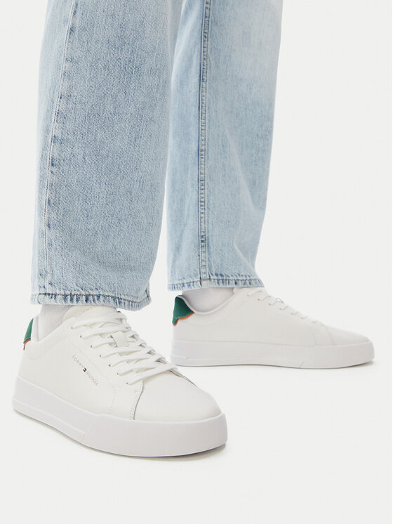 Tommy Hilfiger Αθλητικά Tommy Hilfiger Th Court Core Ess Leather FM0FM05367 Λευκό