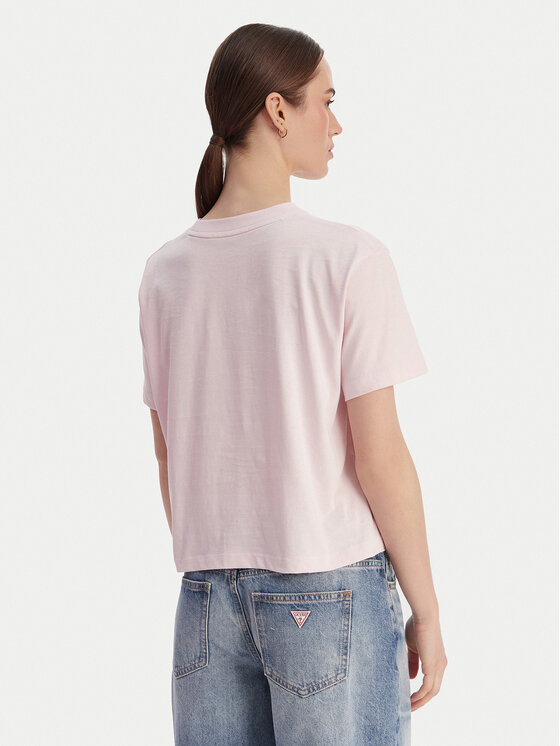 Guess Jeans Guess Jeans Футболка W4YI73 K8HM0 Рожевий Regular Fit