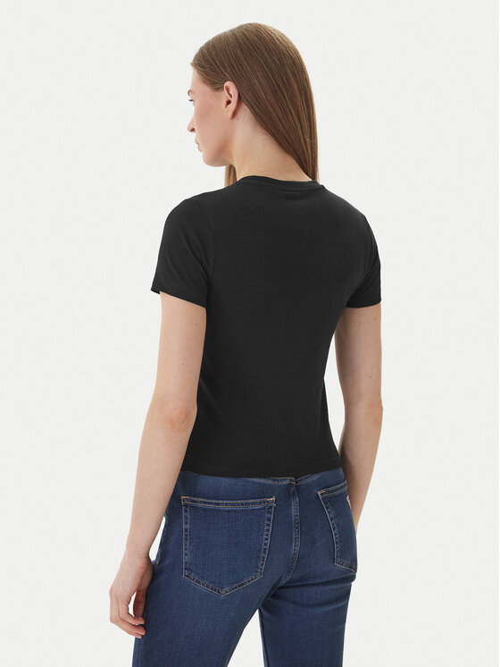Guess Jeans Guess Jeans Camiseta W6GIB1 J1314 Negro Slim Fit