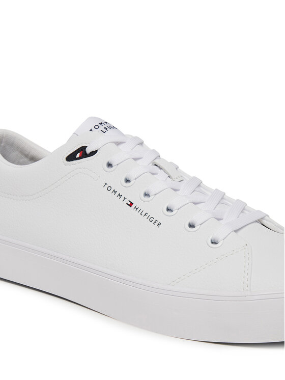 Tommy Hilfiger Snīkeri Tommy Hilfiger Th Hi Vulc Core Low Lth Ii Ess FM0FM05511 Balts