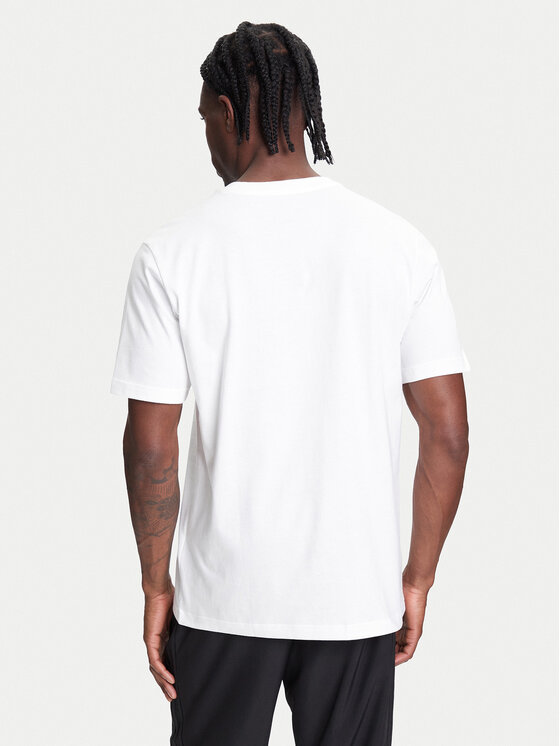 adidas adidas Футболка Pennant Trim Graphic JL9226 Білий Regular Fit