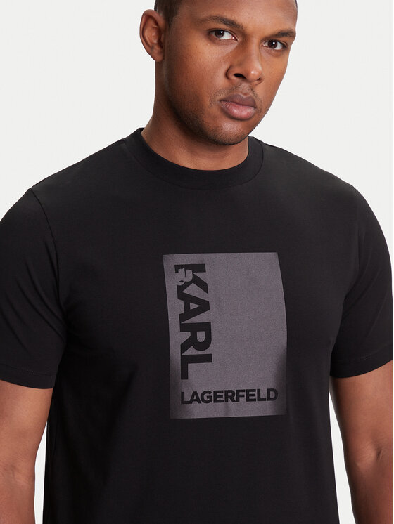 KARL LAGERFELD KARL LAGERFELD Camiseta 755038 553235 Negro Regular Fit