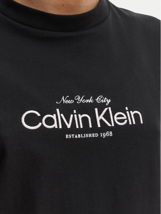 Calvin Klein Jeans Calvin Klein Jeans Camiseta NYC Logo LV047F810G Negro Classic Fit