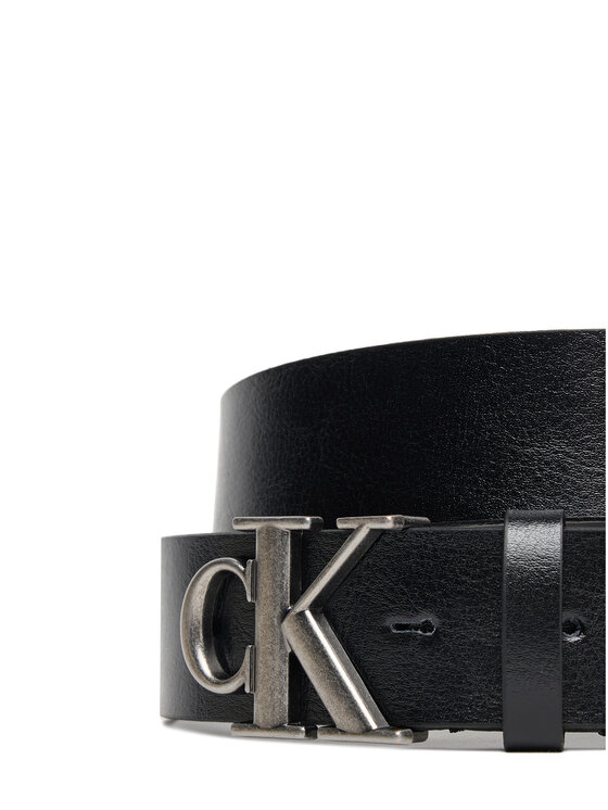 Calvin Klein Vīriešu josta Calvin Klein Ck Buckle Tumbled 35Mm LV04D7016G Melns