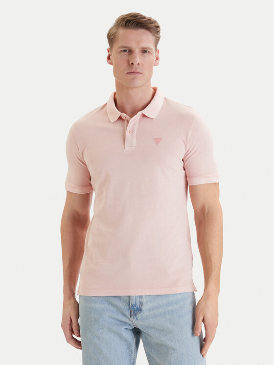 Guess Guess Поло F6GP03 K9WF1 Оранжевий Slim Fit
