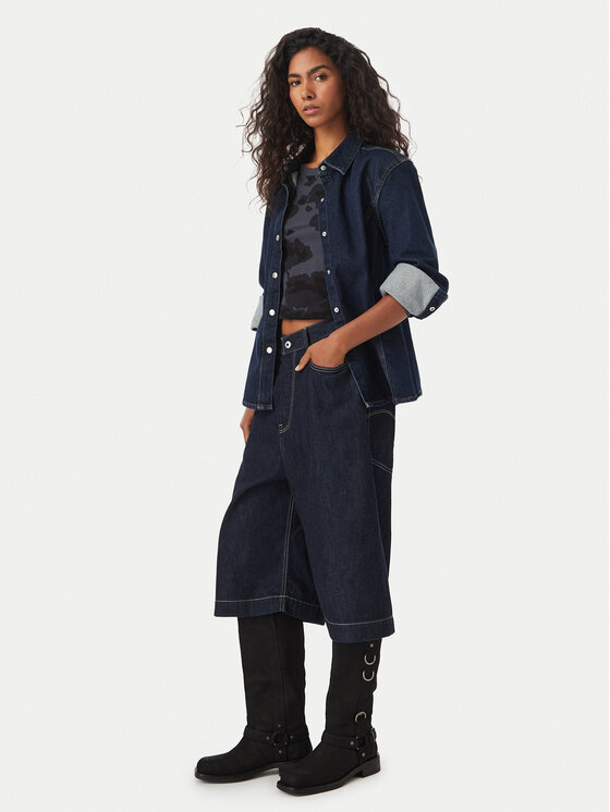 G-STAR G-Star Raw Bermudų šortai Patti D29024-D934 Tamsiai mėlyna Regular Fit