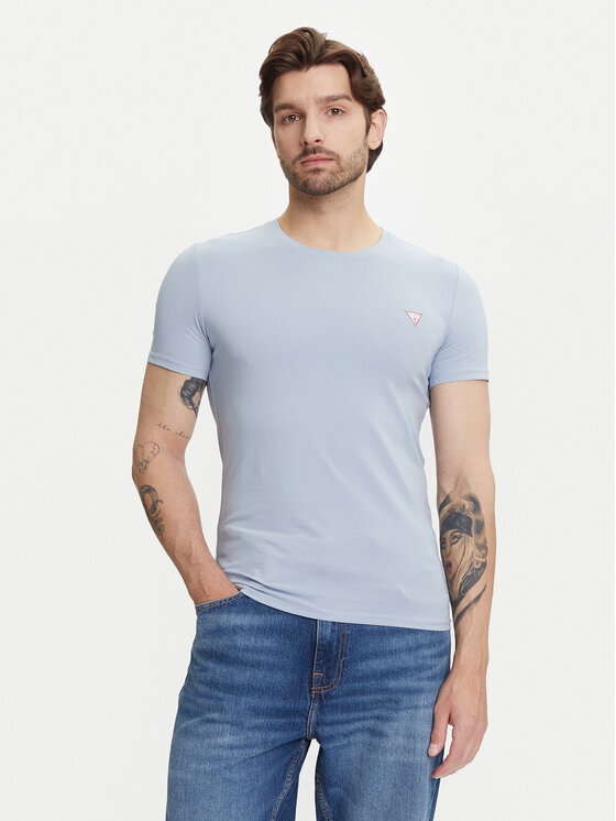 Guess Guess Camiseta M2YI24 J1314 Celeste Slim Fit