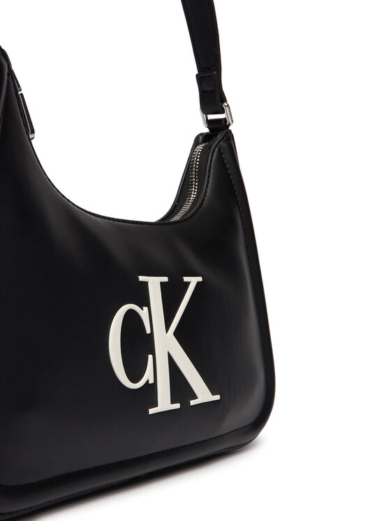 Calvin Klein Rankinė Calvin Klein Bold Ck Small Shoulder Bag LV04F3230G Juoda