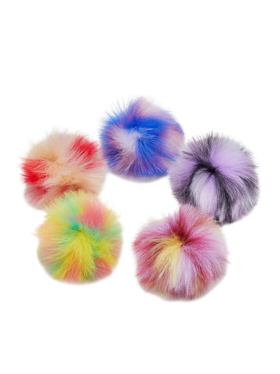 Crocs Διακόσμηση παπουτσιών Crocs Jibbitz Dyed Puff 5 Pack 10012135 Έγχρωμο