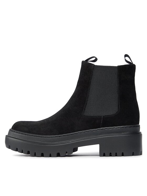 Pollini Kotníková obuv s elastickým prvkem Pollini SA21204G0HTI0000 Černá