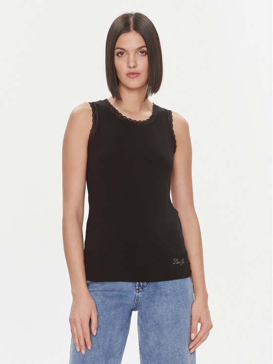 Liu Jo Liu Jo Top 5F3117 J5360 Nero Regular Fit