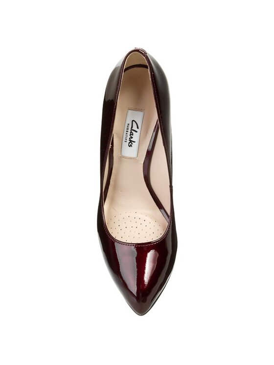 Clarks Štikle Clarks Always Chic 261042344 Crvena