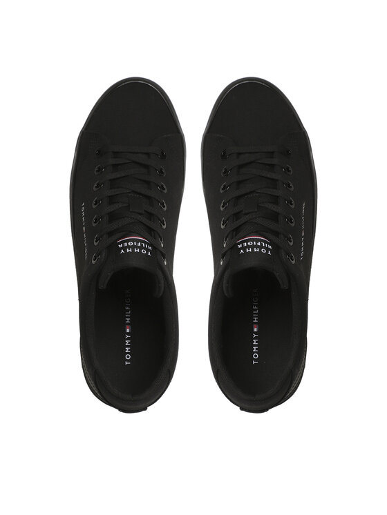 Tommy Hilfiger Teniszcipő Tommy Hilfiger Th Hi Vulc Core Low Canvas FM0FM04737 Fekete