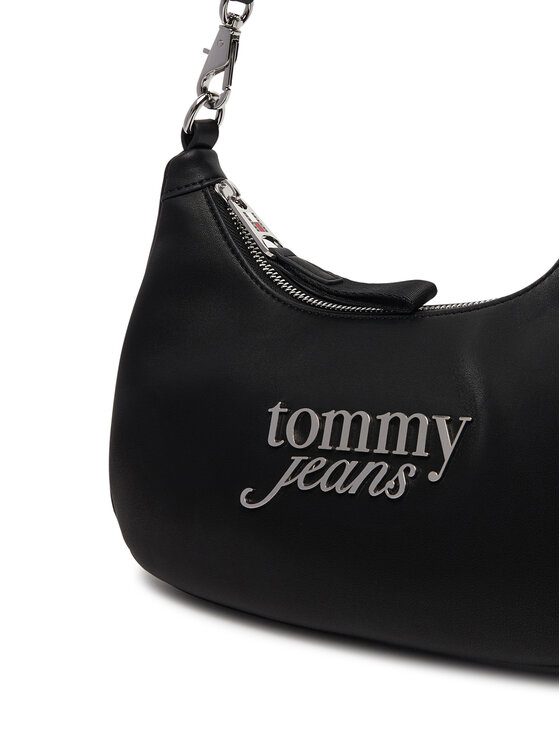 Tommy Jeans Ročna torba Tommy Jeans Tjw Bold Script Shoulder Bag AW0AW17895 Črna