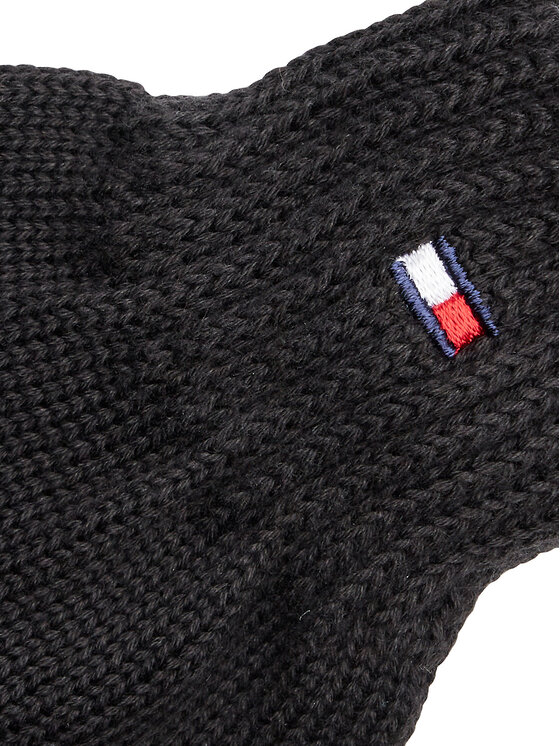 Tommy Hilfiger Γάντια παιδικά Tommy Hilfiger Small Flag AU0AU01657 Μαύρο