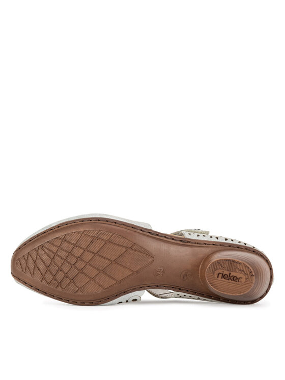 Rieker Polobotky Rieker 43753-90 Stříbrná
