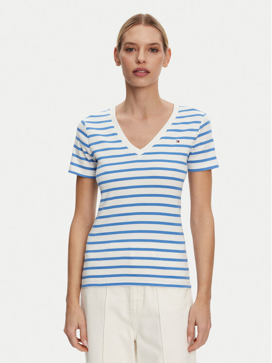 Tommy Hilfiger Tommy Hilfiger T-shirt New Cody WW0WW40584 Plava Slim Fit