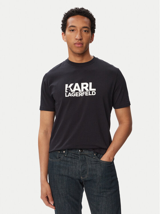 KARL LAGERFELD KARL LAGERFELD Camiseta 755780 563235 Azul marino Regular Fit