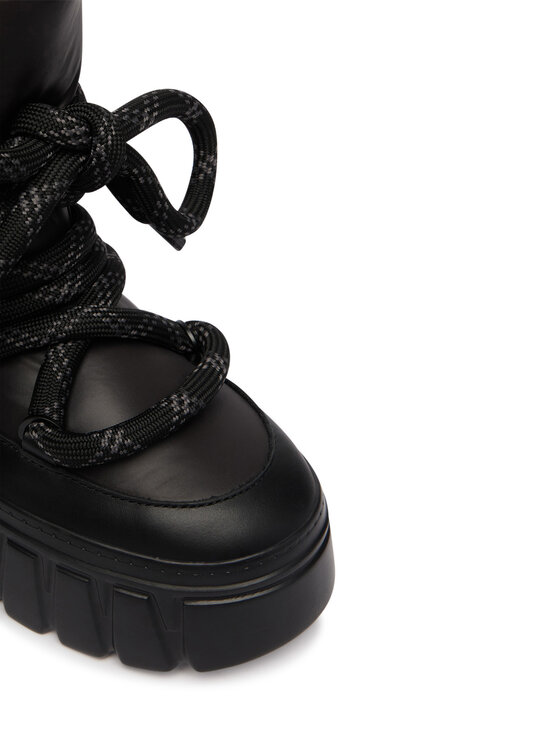 Tommy Jeans Апрески Tommy Jeans Tjw Platform Nylon Snowboot Wl EN0EN03163 Черен