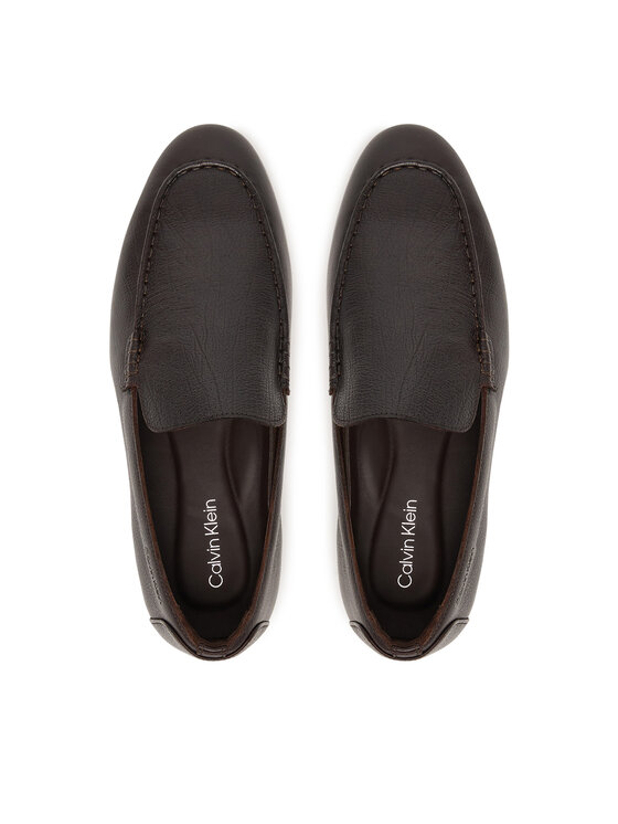 Calvin Klein Lords Calvin Klein Low Prof Loafer Txt Lth HM0HM02175 Σκούρο καφέ