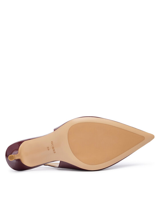 Guess Туфлі на шпильці Guess FLTNAS LEP05 Бордовий