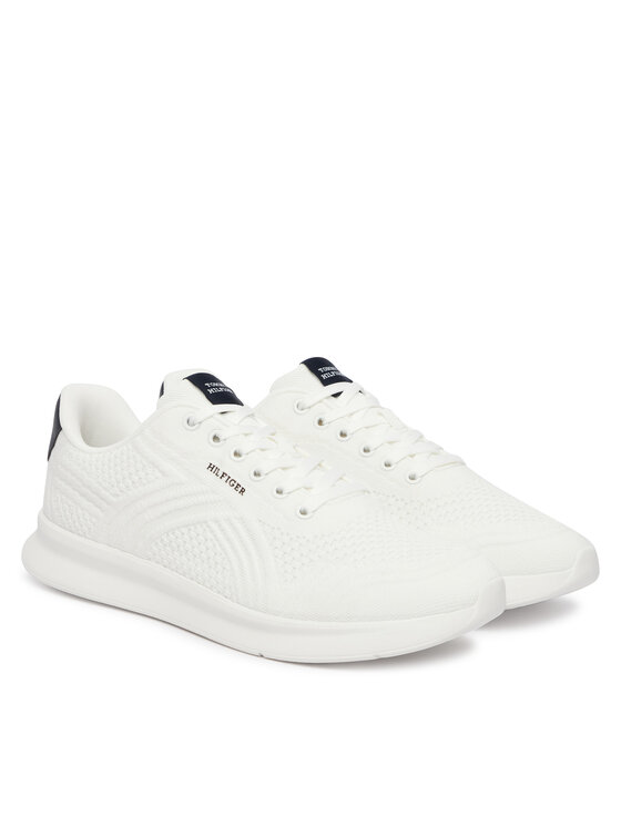 Tommy Hilfiger Tenisice Tommy Hilfiger Lightweight Runner Mix FM0FM05755 Écru