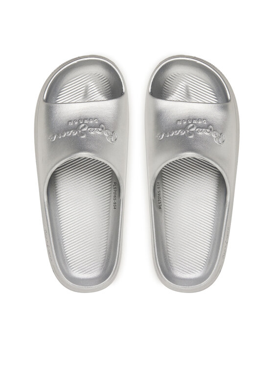 Pepe Jeans Šlepetės Pepe Jeans Beach Slidemet PLS70165 Sidabrinė