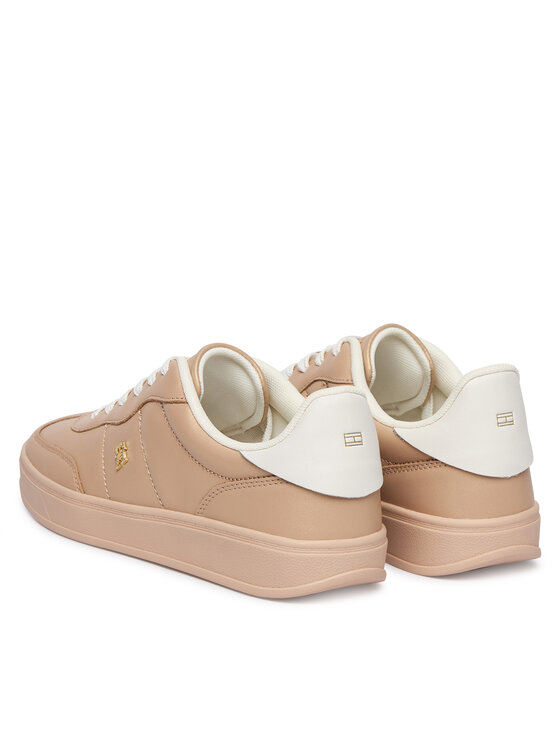 Tommy Hilfiger Sneakers Tommy Hilfiger Th Heritage Shiny Sneaker FW0FW09179 Beige
