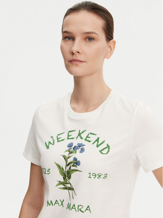 Weekend Max Mara Weekend Max Mara Футболка Teiera 2515971052 Білий Regular Fit