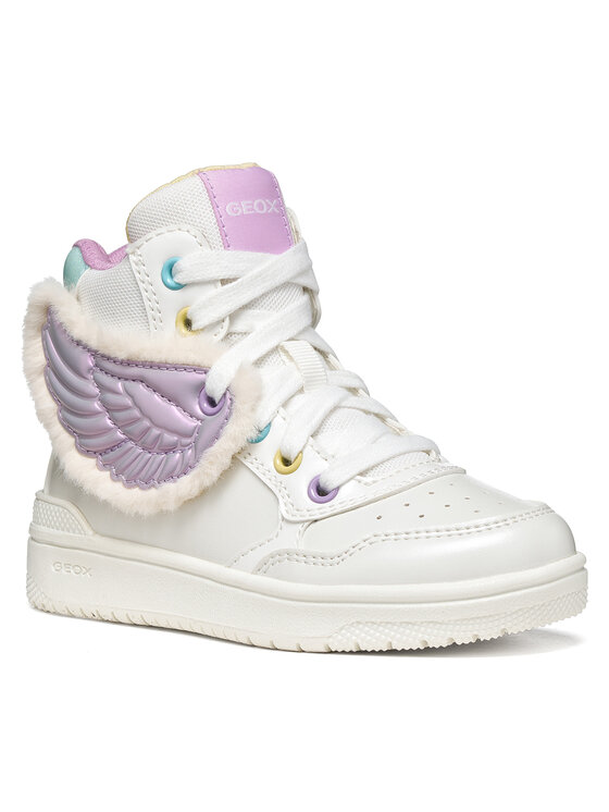 Geox Snīkeri Geox J Washiba Girl J66HXA 0NFKN C0761 D Balts