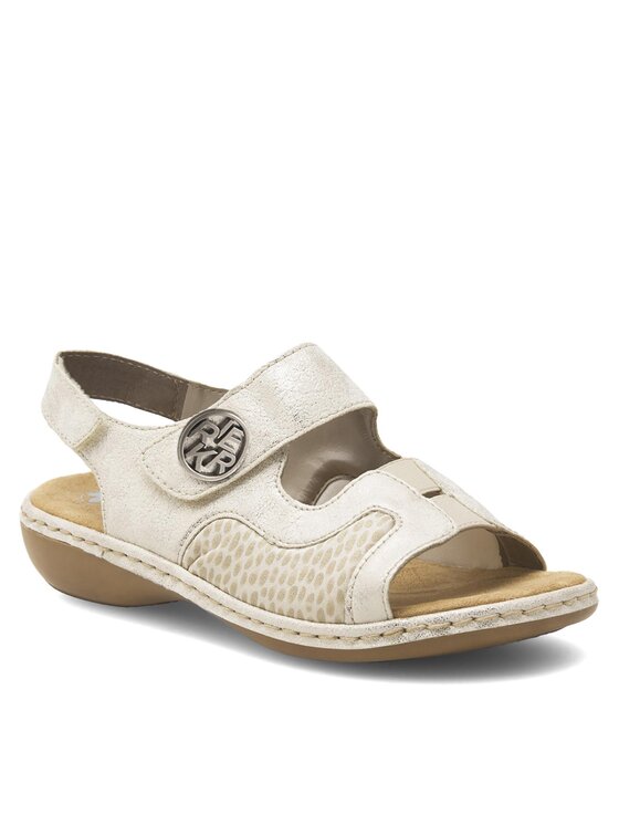 Rieker Sandály Rieker 65989-90 Écru
