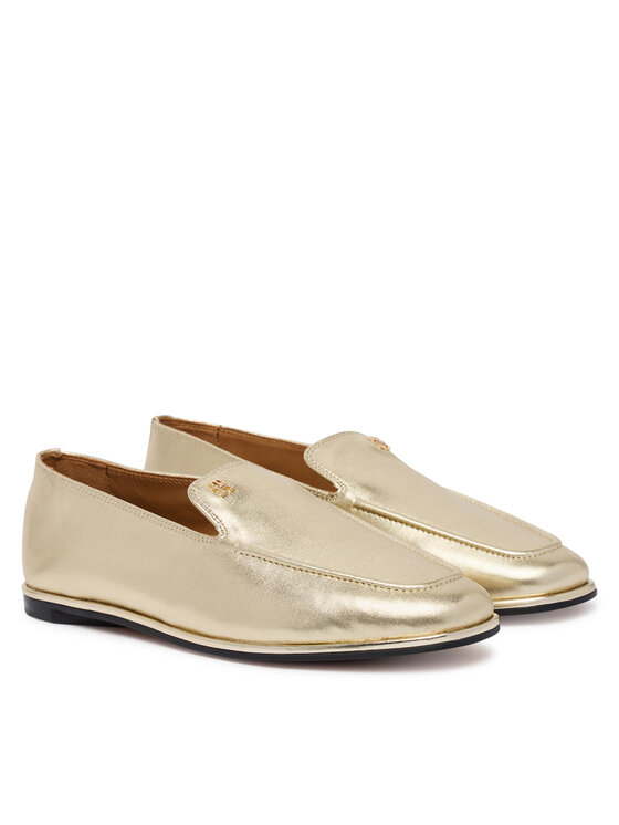 Tommy Hilfiger Loaferke Tommy Hilfiger Gold Loafer FW0FW08958 Zlata