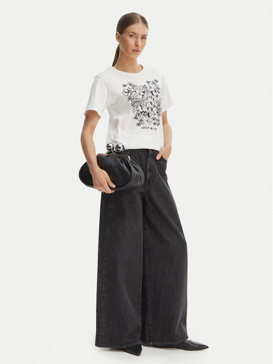 Weekend Max Mara Weekend Max Mara Camiseta Bora 2615971042 Blanco Regular Fit