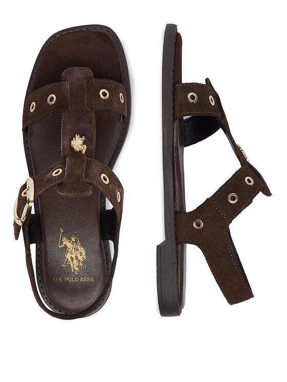 U.S. Polo Assn. Босоніжки U.S. Polo Assn. EO-ALYS001W/6S1 Темно-коричневий