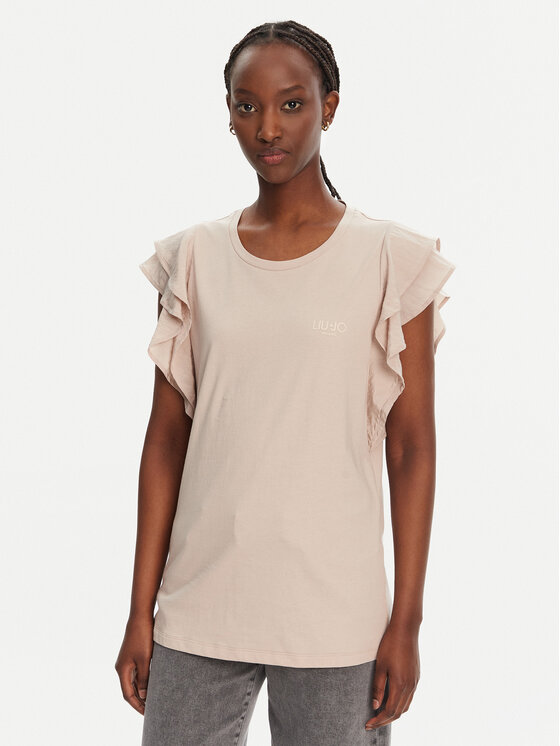 Liu Jo Sport Liu Jo Sport Blusa TA5178 J5904 Beis Regular Fit