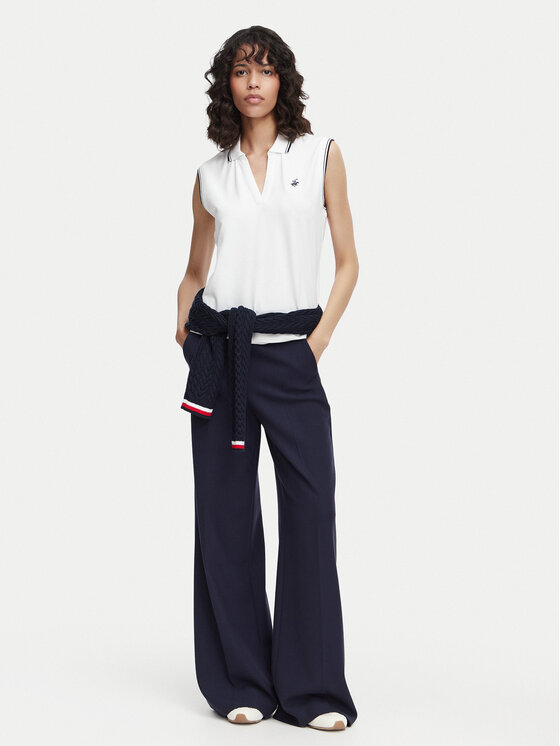 Beverly Hills Polo Club Beverly Hills Polo Club Polo P-SS26W-P0022 Blanco Regular Fit