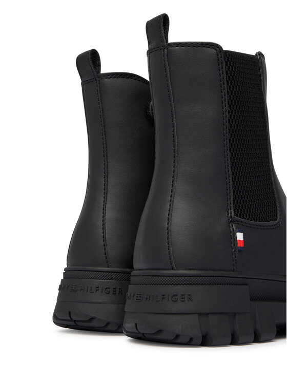 Tommy Hilfiger Μποτάκια Tommy Hilfiger T3X5-35295-1355 M Μαύρο